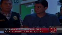 Fue detenido por agredir a policía dentro de comisaría en SMP