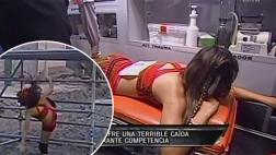 "Reto de campeones": Luciana Fuster sufrió dolorosa caída