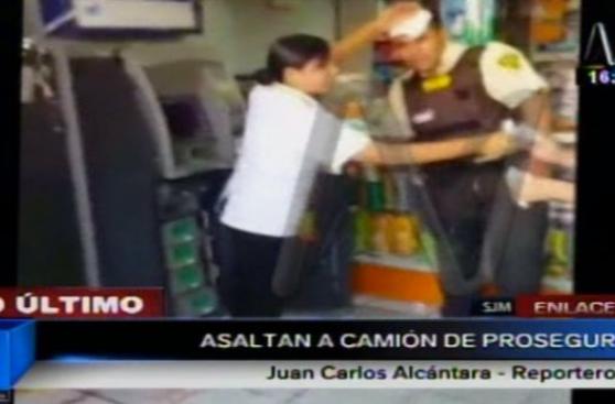 Prosegur: ladrones roban a agentes que abastecían cajero en SJM