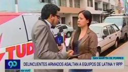 SMP: asaltan a periodistas que reportaban robo en casino