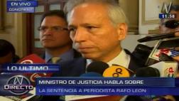 Minjus: "Debe prevalecer derecho a la libertad de información"