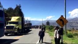 Vía Abancay-Cusco bloqueada por paro agrario indefinido