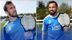 Leicester City celebró título de Premier con cinturones de UFC