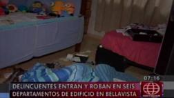 Bellavista: roban seis departamentos en el Día de la madre