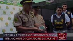 Los Olivos: cae ecuatoriano clonador de tarjetas bancarias
