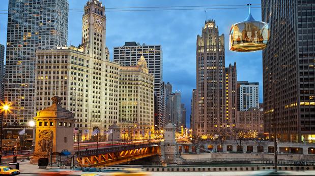 Góndolas flotantes serían la nueva atracción de Chicago