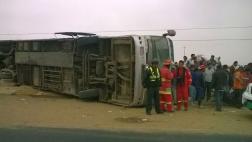 Huacho: vuelco de bus en la Panamericana Norte deja 15 heridos