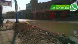 San Martín de Porres: rotura de tubería matriz afecta avenida
