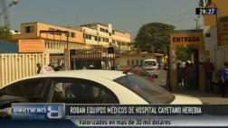 Roban equipos de terapia física de hospital Cayetano Heredia