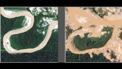 Mineros ilegales desviaron el cauce del río Malinowski