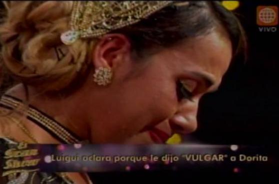"El gran show": Dorita Orbegoso lloró por palabras su ex Luigui