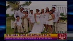 Karen Schwarz y Ezio: boda unió a figuras de América y Latina