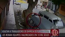 Chorrillos: roban equipos de fumigación de carro estacionado