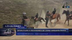 Cañete: desalojan a invasores apostados en zona arqueológica