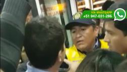 Pareja alcoholizada fue retirada de un bus del Metropolitano
