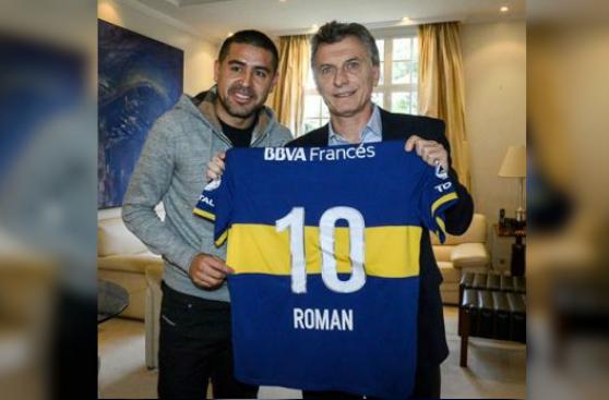 El día en que Juan Riquelme y Mauricio Macri se reecontraron