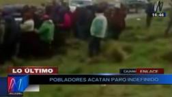 Bloquean carretera en protesta contra la contaminación minera