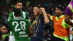 Atlético Nacional: gritó gol en cara de arquero y desató gresca