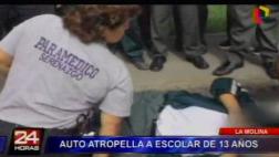 La Molina: escolar fue atropellado en Av. Javier Prado