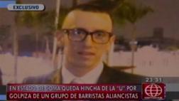 VMT: queda en coma tras ataque de barristas de Alianza Lima
