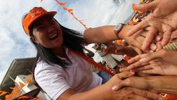 Keiko Fujimori llega a Piura para el debate presidencial