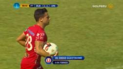 Diego Guastavino volvió al gol con este penal ante La Bocana