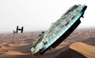 "Star Wars: Episodio 8": el Halcón Milenario reaparece en fotos