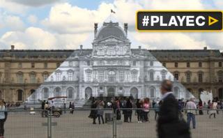 Alguien "desapareció" la pirámide del Louvre