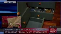 San Borja: roban dos departamentos pese a sistemas de seguridad