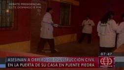 Puente Piedra: matan a balazos a obrero delante de sus hijas