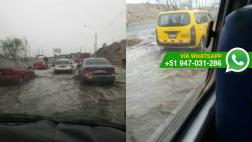 Aniego generó demoras en la Panamericana Norte (FOTOS)