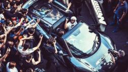 Champions League: Ronaldinho llegó a Milán en un super auto