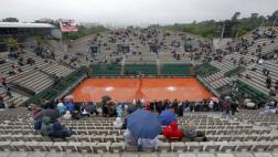 Roland Garros: se suspendió jornada de hoy por intensa lluvia