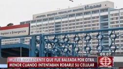 Falleció escolar baleada por adolescente durante asalto en VES