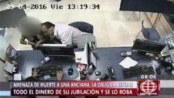 Ladrón llevó a anciana hasta agencia para robarle sus ahorros