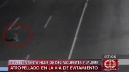 Vía de Evitamiento: por huir de robos dos mueren atropellados