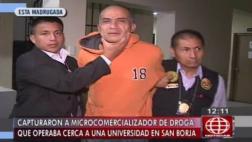 San Borja: cae microcomercializador de drogas con antecedentes