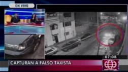 Surquillo: cae falso taxista tras forcejeo con su víctima