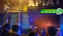 La Libertad: incendio consumió centro comercial en Trujillo