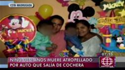 Cercado de Lima: niño murió atropellado en puerta de cochera