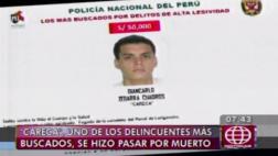 Delincuentes más buscados: ‘Careca’ se hizo pasar por muerto