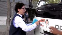 Iba a trasladar material electoral y tenía propaganda de Keiko