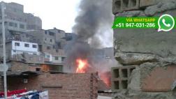 Rímac: incendio afectó inmueble en AA.HH. Mariscal Castilla