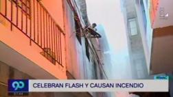 Celebración tras flash electoral provocó incendio en el Rímac