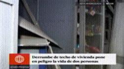 Derrumbe en Barrios Altos: dos personas salvaron de morir