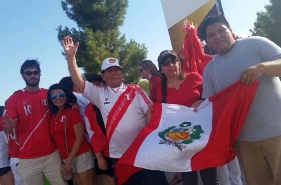 Perú - Ecuador: la fiesta en las afueras del Phoenix Stadium