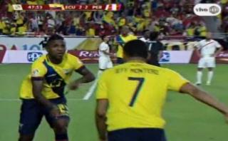 Ecuador empató 2-2 a Perú con goles de Bolaños y Valencia