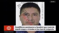SJL: pandilleros matan a vecino que reclamó por disturbios