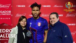 Pedro Gallese fue elegido el mejor del partido ante Brasil