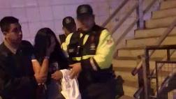 Mujer intentó lanzarse de puente peatonal de la Av. Brasil